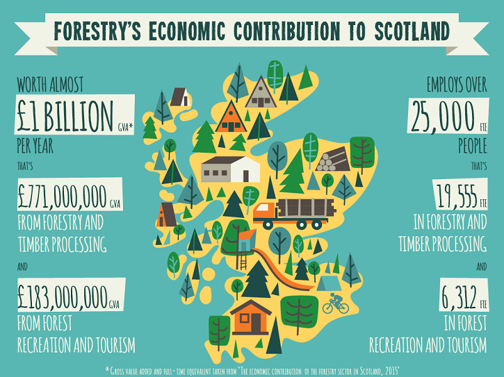 Economic contribution of forestry