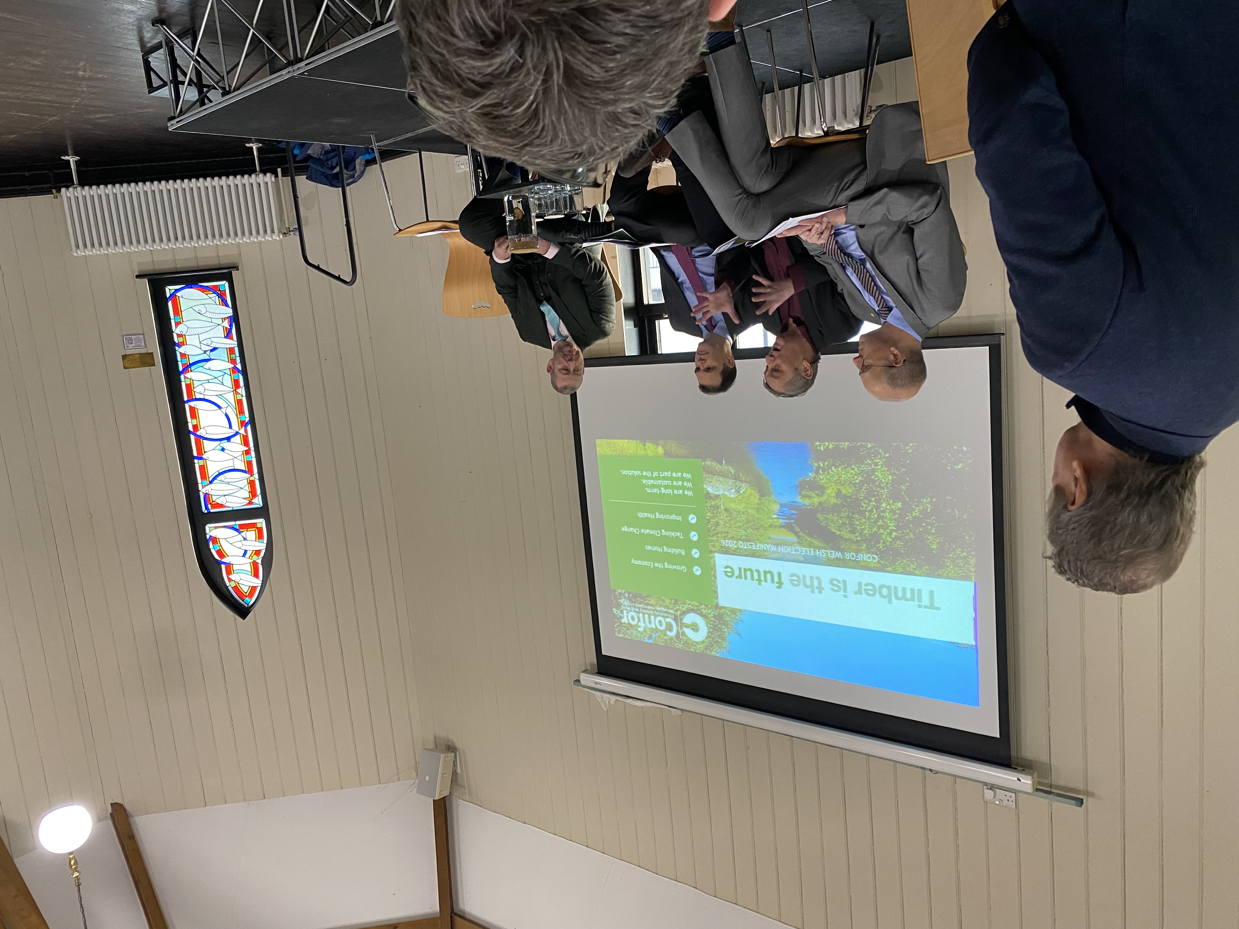 Stuart Goodall addressing party representatives