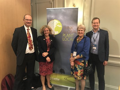 Labour conf 2019 panel in front of banner