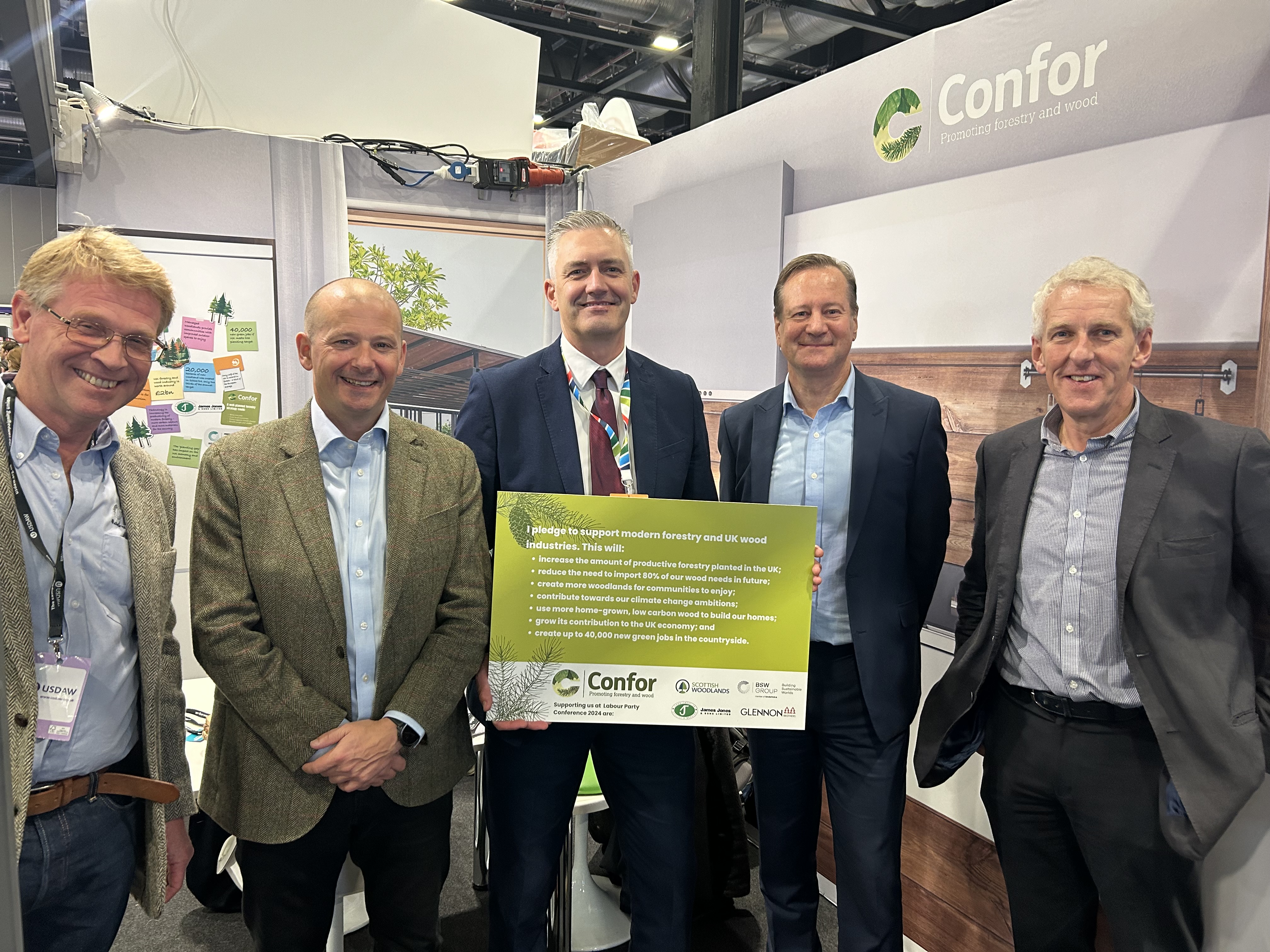 Andrew Henry, David Robertson, David Smith MP,  Stuart Goodall & David Leslie